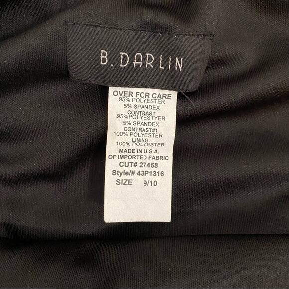 B Darlin Y2K Black Strapless Sequin Top Jumpsuit, Juniors Size 9/10 - Picture 11 of 11